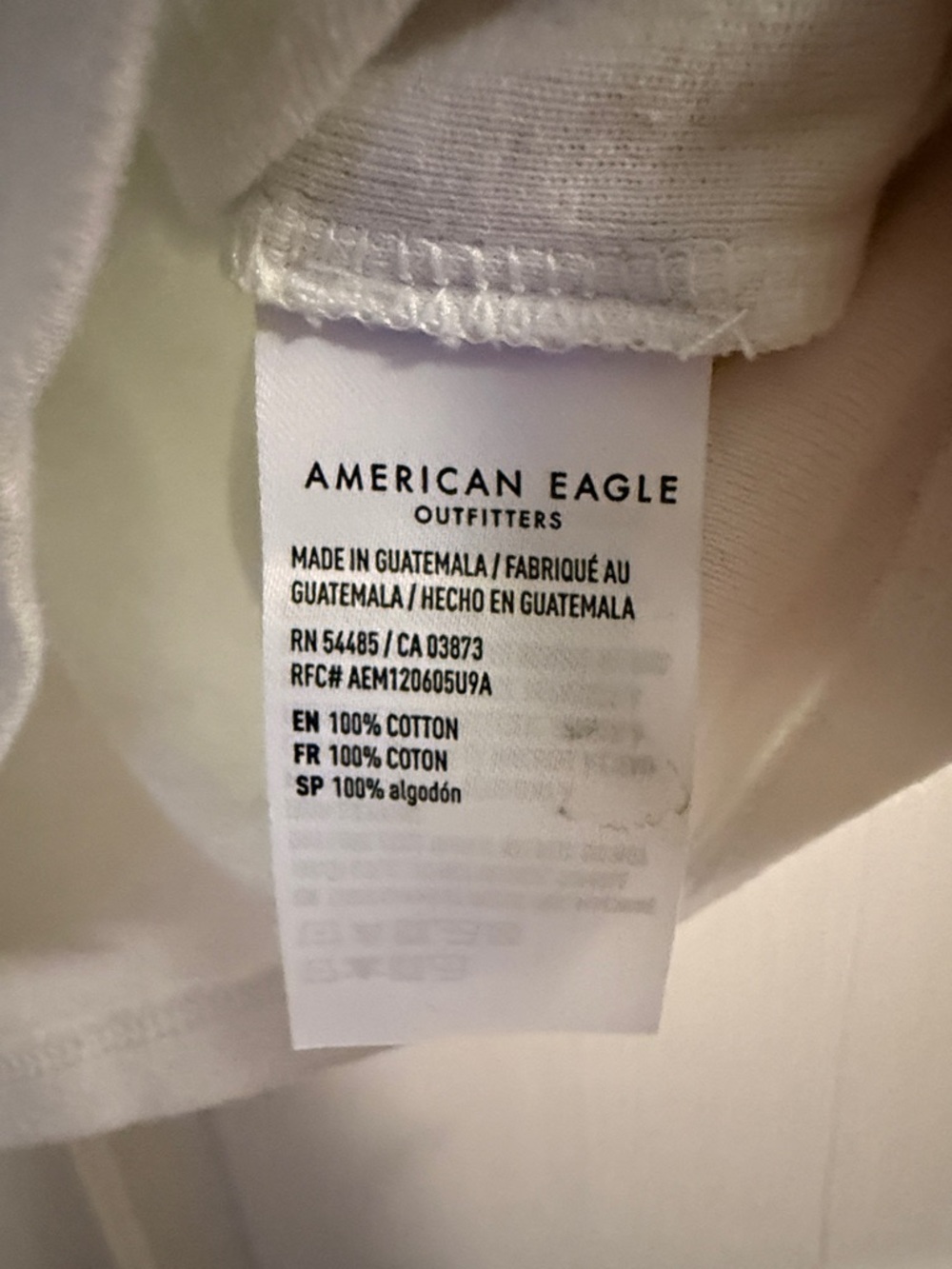 American Eagle Outfitters White Tee with Pastel Butterfly Graphic - Picture 5 of 6